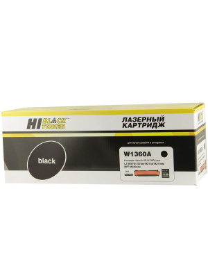 Картридж Hi-Black (HB-W1360A) для HP LaserJet M211/MFP M236, 1,15K (без чипа)