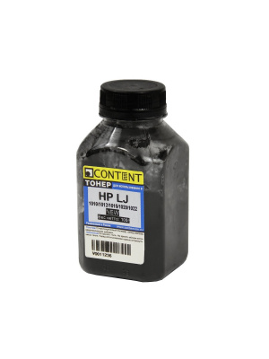 Тонер Content для HP LJ 1010/1012/1015/1020/1022, Bk, 100 г, банка