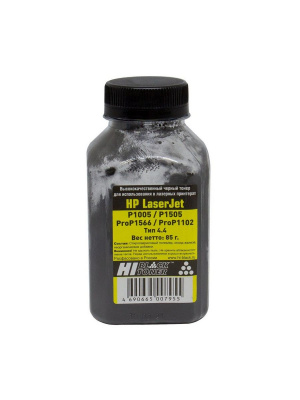 Тонер Hi-Black для HP LJ P1005/P1505/ProP1566/ProP1102, Тип 4.4, Bk, 85 г, банка